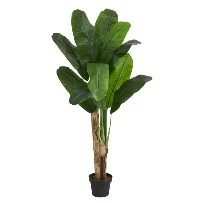 Homplanti 4' Double Stalk Banana Artificial Tree