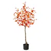 Homplanti 4' Fall Birch Artificial Autumn Tree