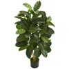 Homplanti 4' Oak Ficus Artificial Tree