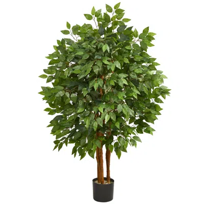 Homplanti 4' Super Deluxe Artificial Ficus Tree