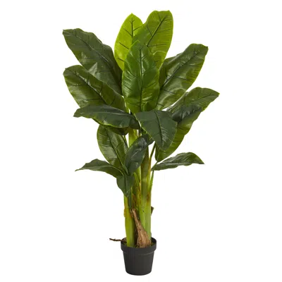 Homplanti 4' Triple Stalk Banana Tree (real Touch)