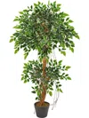 Homplanti 4' Variegated Ficus Artificial Tree