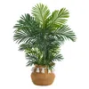 Homplanti 40" Areca Palm Tree In Planter W/tassels Uv(indoor/outdoor)