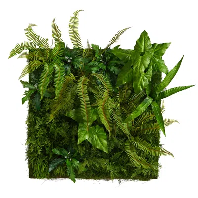 Homplanti 40" X 40" Mixed Greends Artificial Living Wall