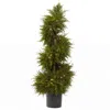 Homplanti 43" Cedar Spiral Topiary W/lights