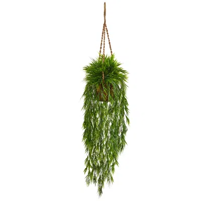 Homplanti 43" Mini Bamboo Hanging Basket