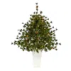 Homplanti 44" Colorado Mountain Xmas Tree W/50 Lights In Planter