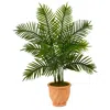 Homplanti 45" Areca Palm Tree In In Terra-cotta Planter (real Touch)