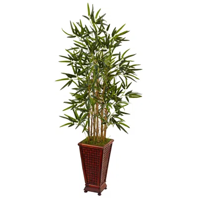 Homplanti 4.5' Bamboo Tree In Decorative Planter