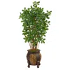 Homplanti 4.5' Black Olive Artificial Tree In Decorative Planter