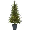 Homplanti 4.5' Christmas Tree W/planter 275 Tips & 150 Clear Lights