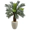 Homplanti 4.5' Cycas Artificial Tree In Planter Uv Res(indoor/outdoor)