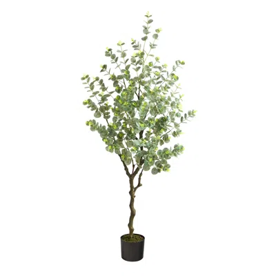 Homplanti 4.5' Eucalyptus Artificial Tree