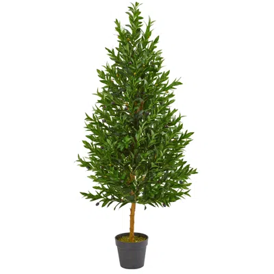 Homplanti 4.5' Olive Cone Topiary Tree Uv Resistant (indoor/outdoor)