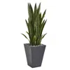 Homplanti 45" Sansevieria Artificial Plant In Sate Planter