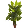 Homplanti 4.5' Spathyfillum Plant (real Touch)
