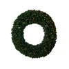 Homplanti 48" Large Xmas Wreath W/714 Tips & 200 Warm White Led Lights
