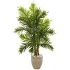 Homplanti 5' Areca Palm Artificial Tree In Sand Colored Planter