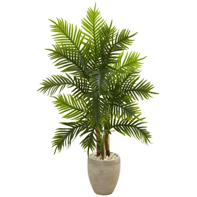 Homplanti 5' Areca Palm Artificial Tree In Sand Colored Planter