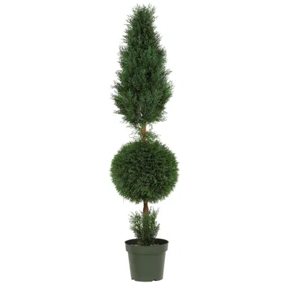 Homplanti 5' Cypress Ball And Cone Tree Uv Resistant (indoor/outdoor)
