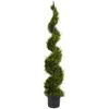 Homplanti 5' Cypress Spiral Topiary Artificial Tree