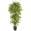 Homplanti 5' Elegant Ficus Artificial Tree
