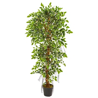 Homplanti 5' Elegant Ficus Artificial Tree