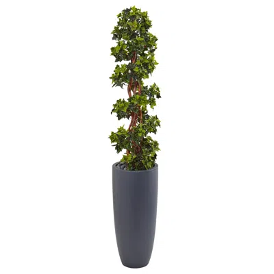 Homplanti 5' English Ivy Tree In Planter Uv Resist (indoor/outdoor)