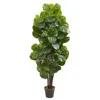 Homplanti 5' Fiddle Leaf Fig Artificial Tree