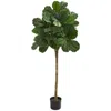 Homplanti 5' Fiddle Leaf Fig Artificial Tree