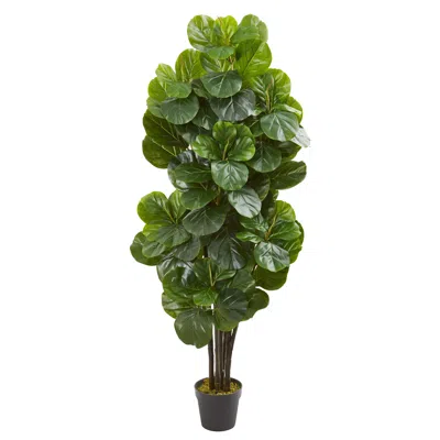 Homplanti 5' Fiddle Leaf Fig Artificial Tree In Brown