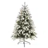 Homplanti 5' Flckd South Carolina Xmas Tree W/300 Lights & 621 Tips