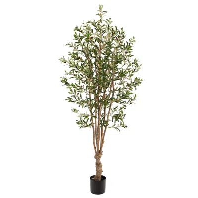 Homplanti 5' Olive Artificial Tree In Green