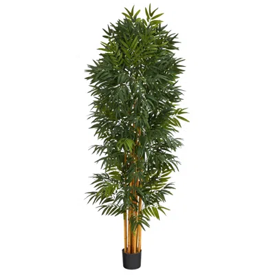 Homplanti 5' Phoenix Palm Artificial Tree With Natural Trunk In Green