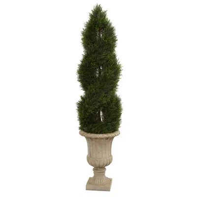 Homplanti 5' Pond Cypress Tree In Urn Uv Resistant (indoor/outdoor)