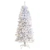 Homplanti 5' White Christmas Tree With 150 Lights And 491 Tips