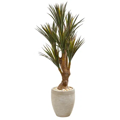 Homplanti 50" Yucca Tree In Planter Uv Resistant (indoor/outdoor)