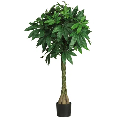 Homplanti 51" Braided Money Tree W/370 Lvs