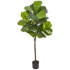 Homplanti 54" Fiddle Leaf Artificial Tree (real Touch)