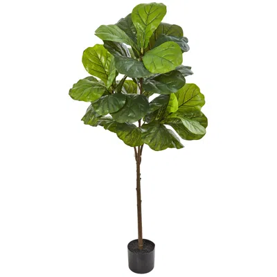 Homplanti 54" Fiddle Leaf Artificial Tree (real Touch)