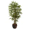 Homplanti 5.5' Bamboo W/decorative Planter