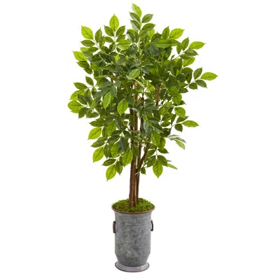 Homplanti 55" River Birch Artificial Tree In Decorative Planter