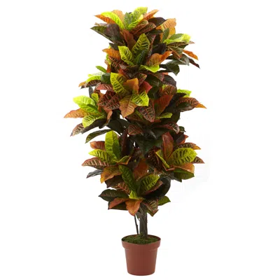 Homplanti 56" Croton Plant (real Touch)