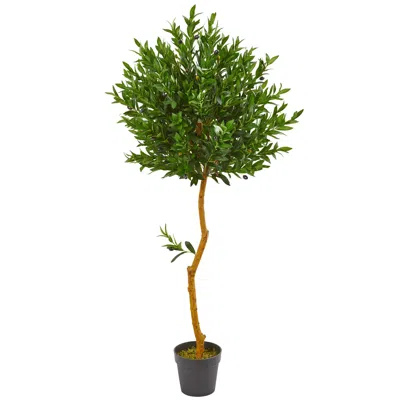 Homplanti 58" Olive Artificial Tree Uv Resistant (indoor/outdoor)