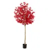 Homplanti 6' Autumn Maple Artificial Fall Tree