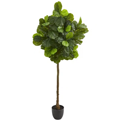 Homplanti 6' Fiddle Leaf Artificial Tree (real Touch)