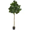 Homplanti 6' Fiddle Leaf Fig Artificial Tree