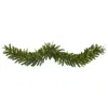 Homplanti 6' Green Pine Christmas Garland With 35 Led Lights
