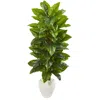 Homplanti 63" Philodendron Artificial Plant In Planter (real Touch)
