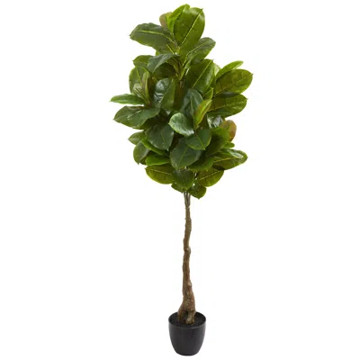Homplanti 65" Rubber Leaf Artificial Tree (real Touch)